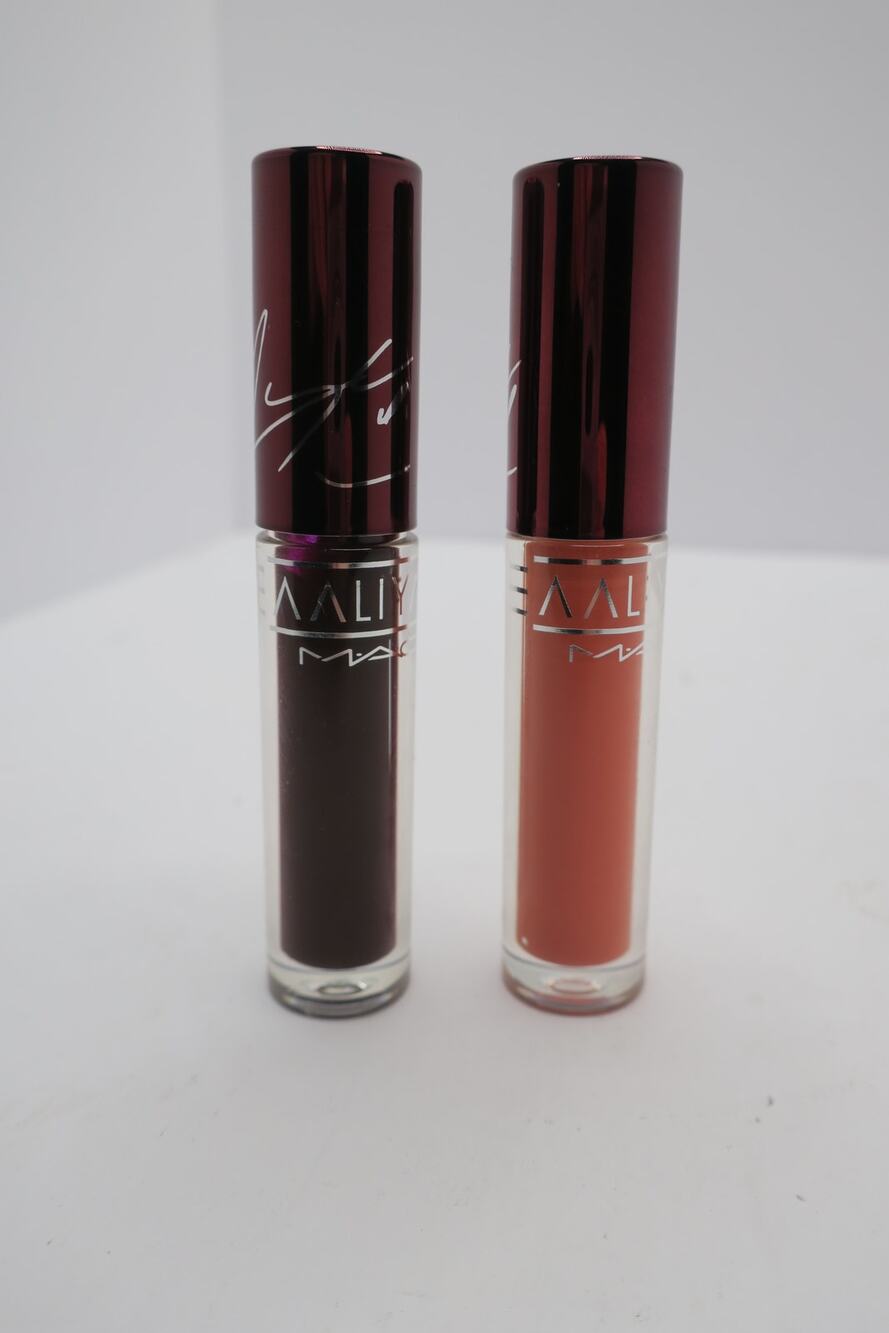 MAC Aaliyah Lipglass Lip Gloss Bundle Lot of 2